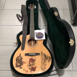 Martin Guitar Acoustic Electric Custom Art.lefty. Ompca4.