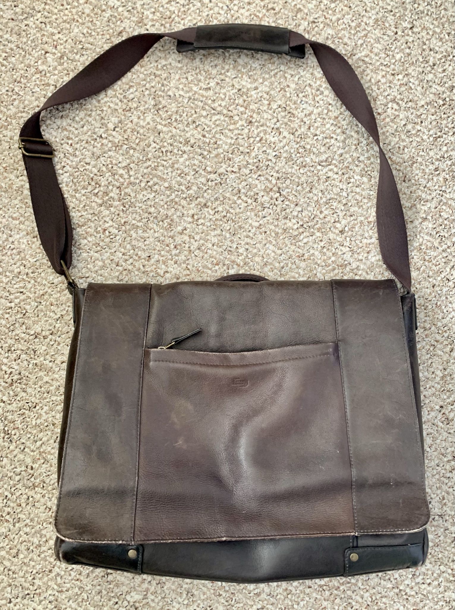 Leather Messenger Bag