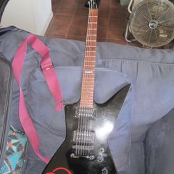 esp ltd ex-50 guitar with new gig bag 