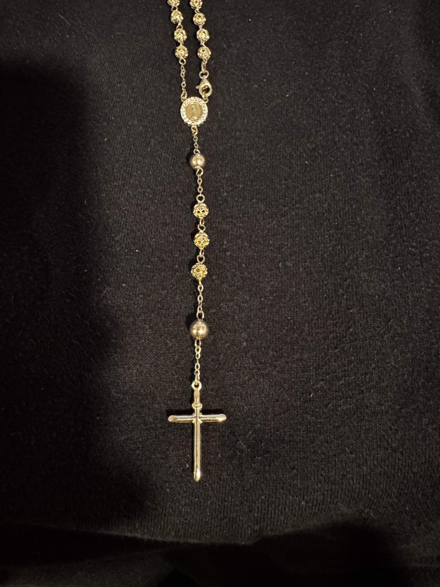 14k real gold rosary