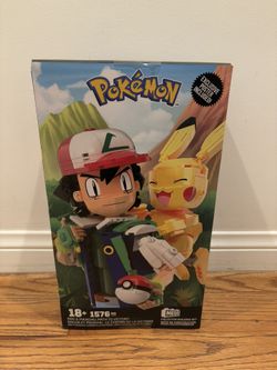 Mattle Creations MEGA Ash & Pikachu: Path to Victory 1576 pcs Brand New Factory Sealed
