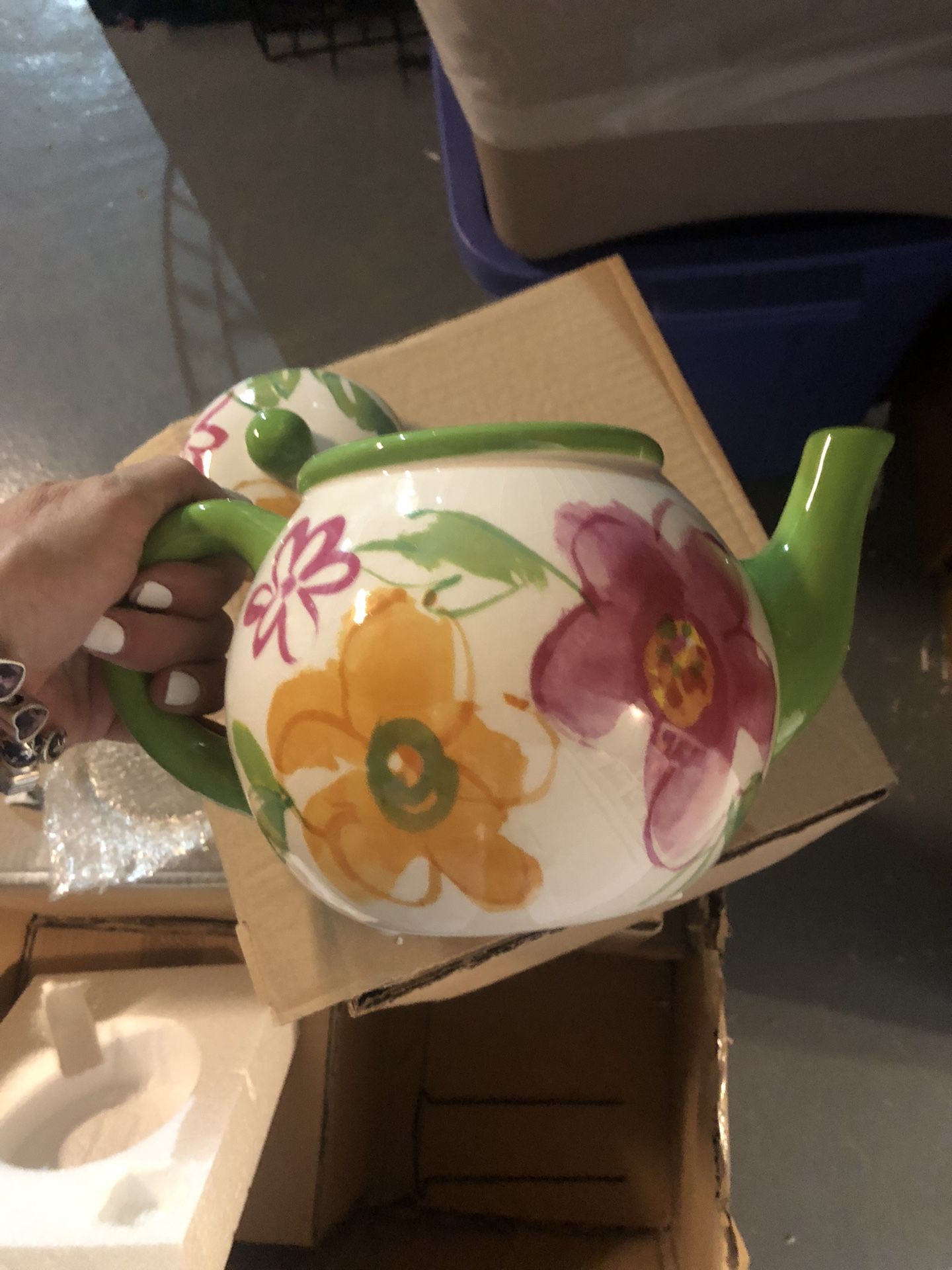 floral teapot planter (set of 6)