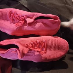 Hot pink shoes
