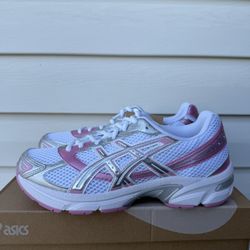 NEW ASICS GEL-1130 WHITE PURE SILVER PINK WOMEN'S SIZE 8 - 1202A507-100