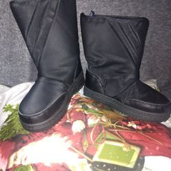 Black Snow Boots For Boy