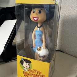 The Flintstones “Betty Rubble ” - Vintage FUNKO Hanna Barbera Wacky Wobbler Collectible Bobble Head 