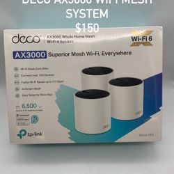 TPLink Ax3000 Wi Fi Mesh Router System #25423