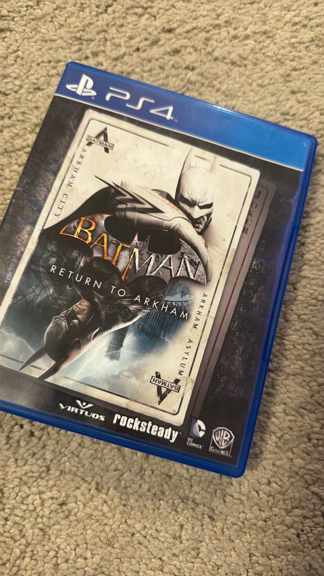 PS4 Batman Return To Arkham