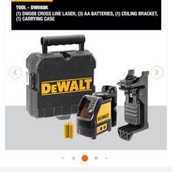 Láser Dewalt 165 Ft Red Self Leveling Cross Line , Case 