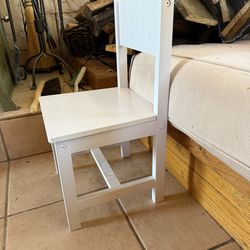 Child’s 2  foot tall wooden chair