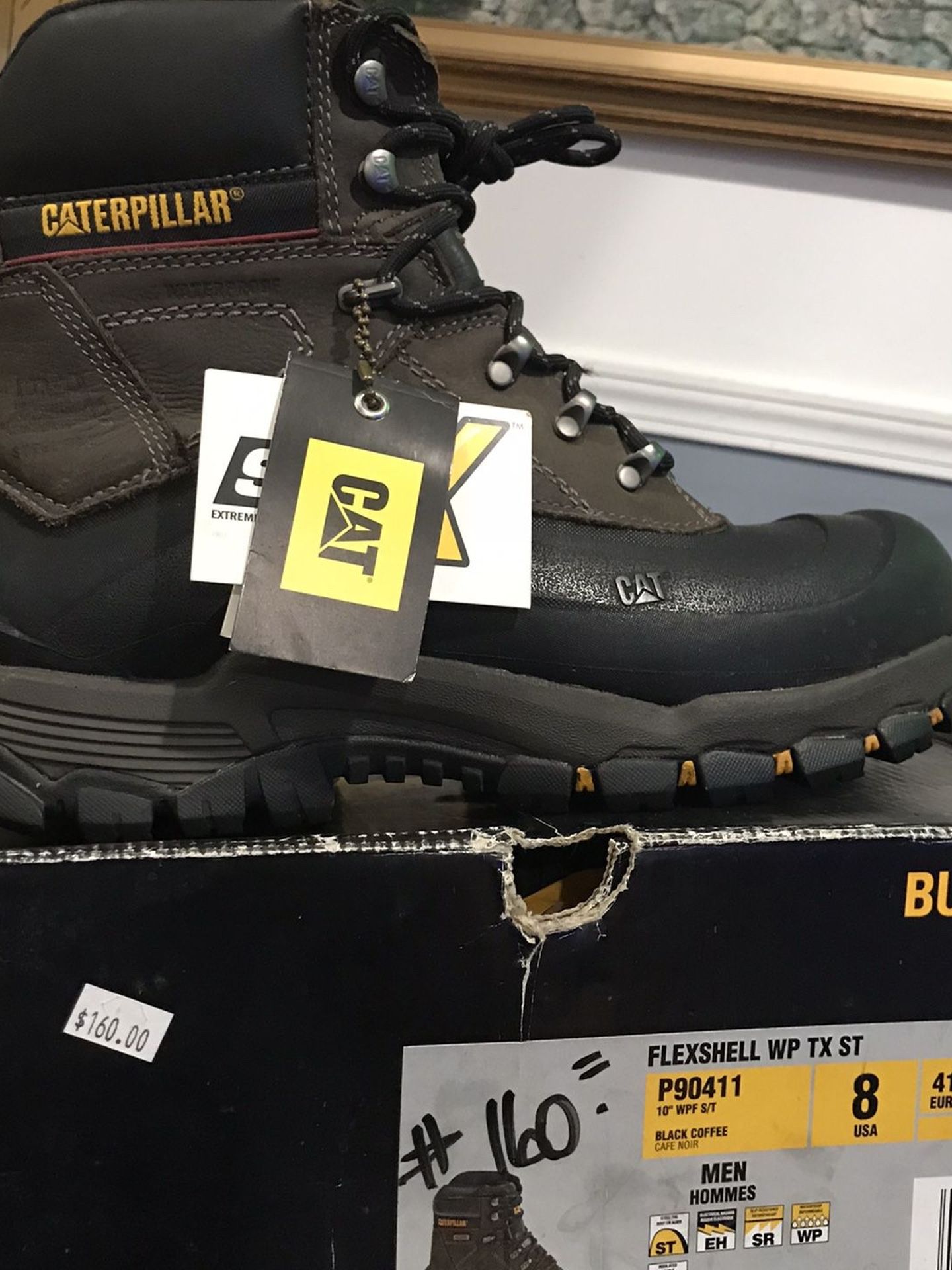 Work Boots 🥾// Caterpillar Mens Flexshell WP Steel Toe Work Boots