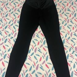 Black High-Waisted Maternity Dress Pants