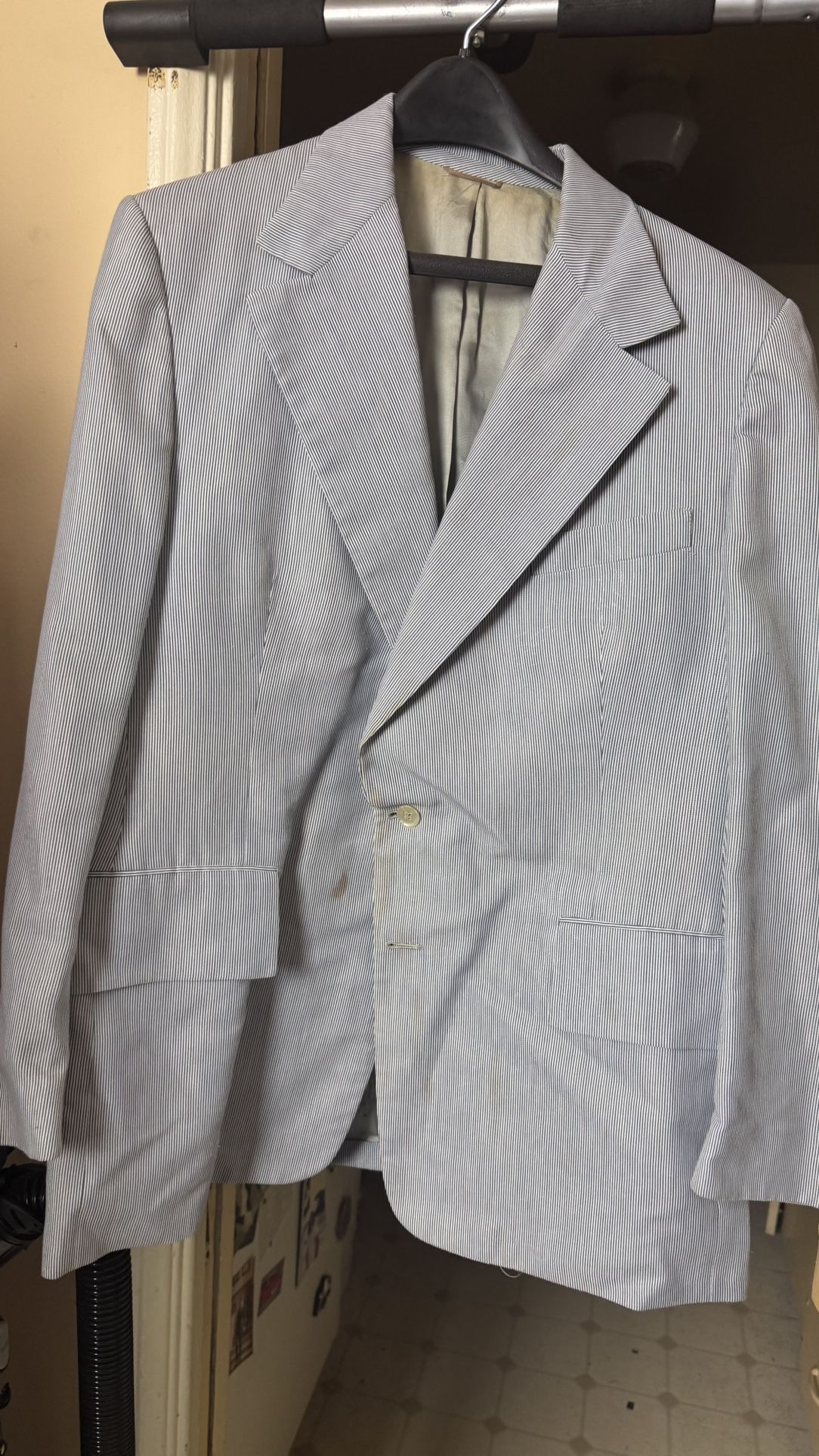Men's Suit Jacket 1970E Size 40r