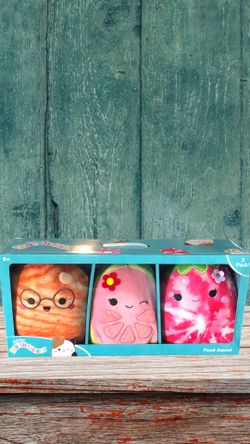 Squishmallows Official Kellytoy Plush 8 inch Fruit Value 3PK 2020/2021 Series 8