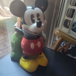 Disney Mickey Mouse Santa Cookie Jar