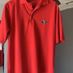 SF 49ers Golf Polo Mens Small