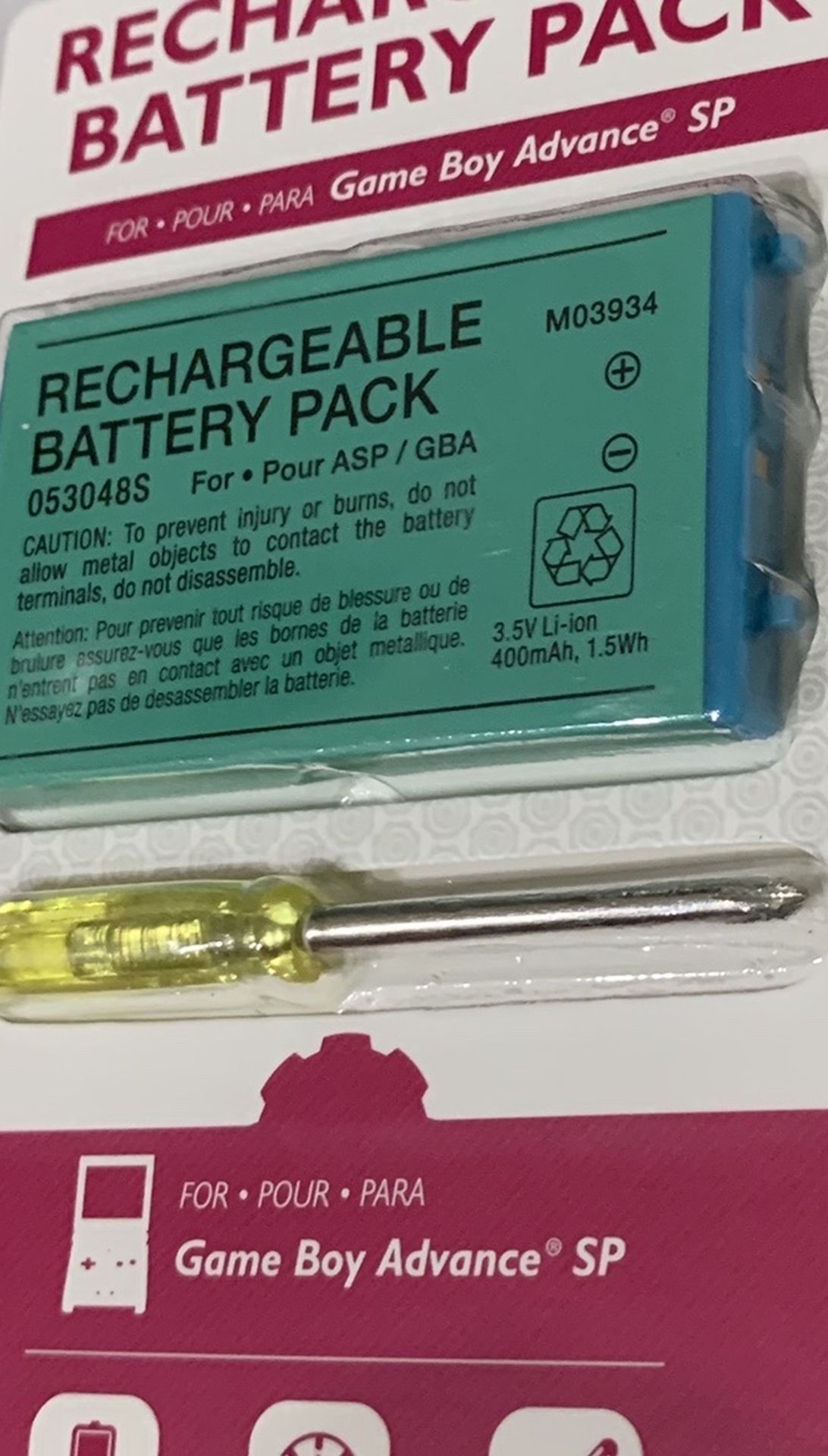 Battery For Game Boy SP