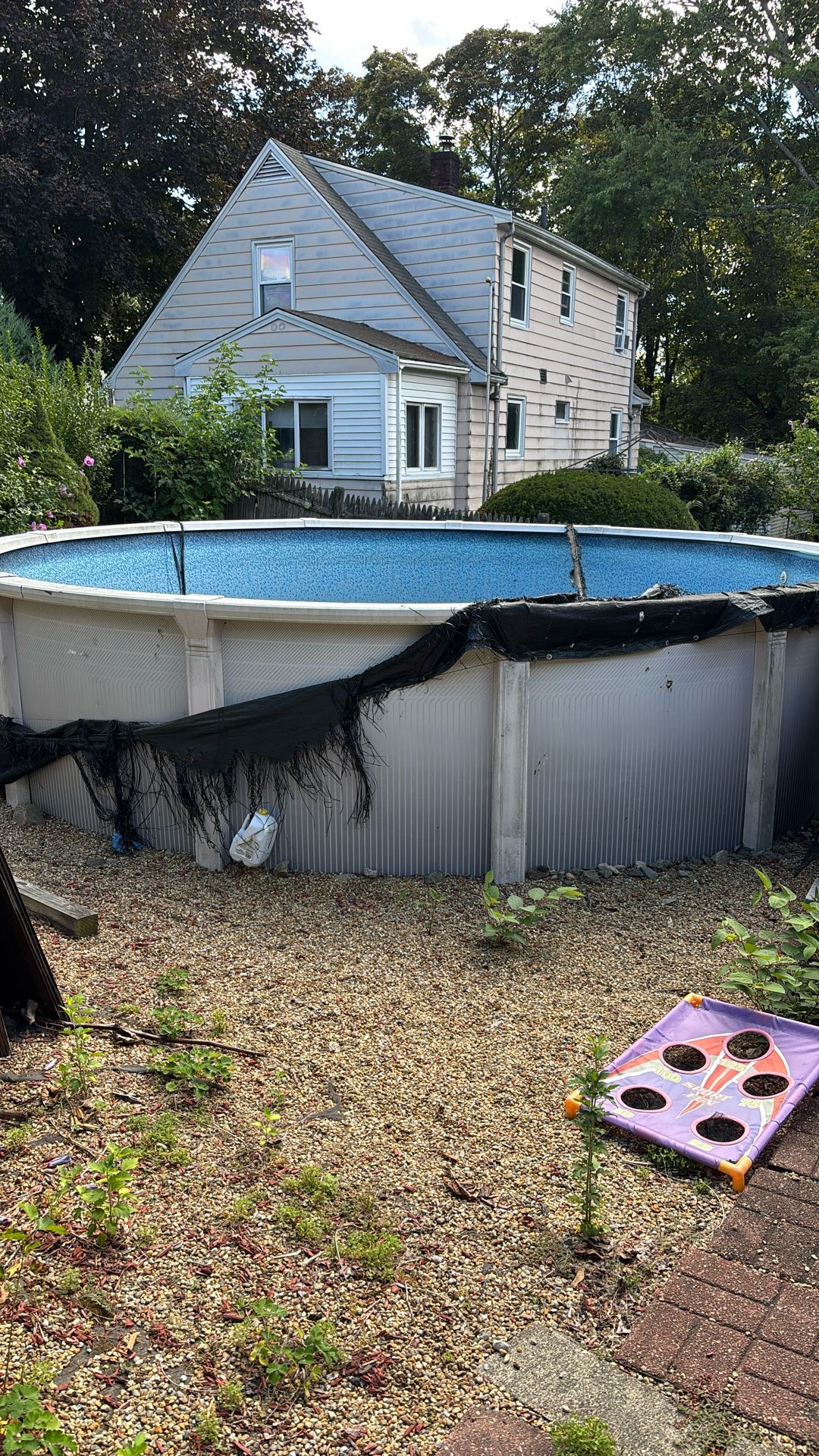 Above ground pool Size 18 Feet.