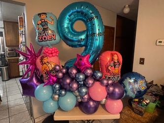 Number Balloon Bouquets/ birthday arrangements