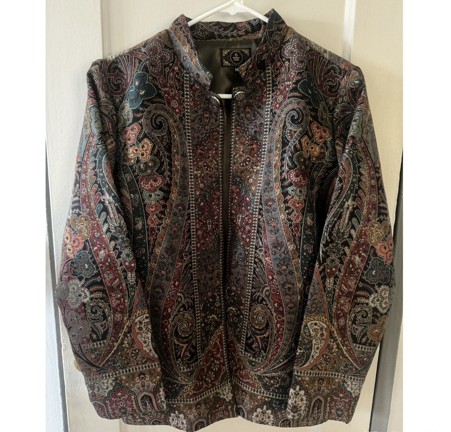 Brand new Multi Color Fine Wool Silk Jacket - Size M