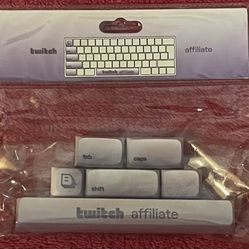 Twitch Exclusive! Twitch Affiliate Key Caps Set Of 6 Twitch-con 2023 NEW in Sealed Package! 