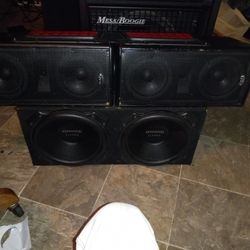 2 12 Inch Kenwood Subs And  2 B52 s 