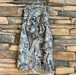 GAP 100% Silk Blouse Floral and Paisley Ruffle Collar Size XL