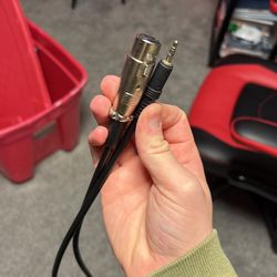 AUX TO XLR MALE 10 FT High Grade Professional Low-Noise Cable