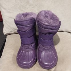 Thermolite Girl’s Purple Snow Boots with Purple Fur 