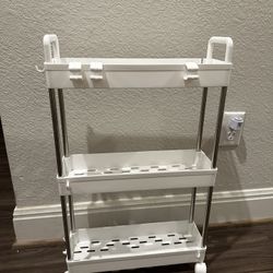 Like New Slim Rolling Cart