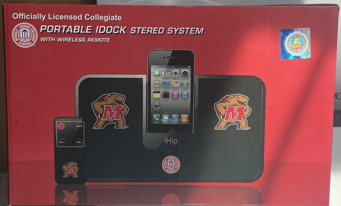 Maryland iHip - iDock Portable Stereo System With Wireless Remote