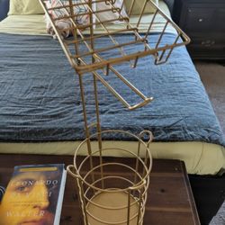 Golden Bathroom Roll Dispenser 