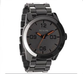 Nixon, Men’s Take Charge, The Corporal SS Watch, Steel Grey, Used Good Condition, Few Scratches Due To Storage, New Battery