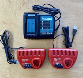 Makita & Milwaukee Charger Bundle