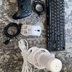 Gaming Keyboard, Mic, Controller, Mouse FOR SALE! 