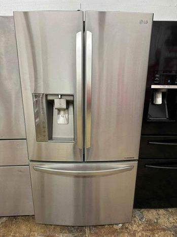 Lg counter depth stainless steel French doors refrigerator fully functional 