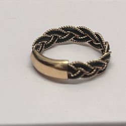 Victorian Braided Elephant Hair Ring | 14kt | Antique Rare find