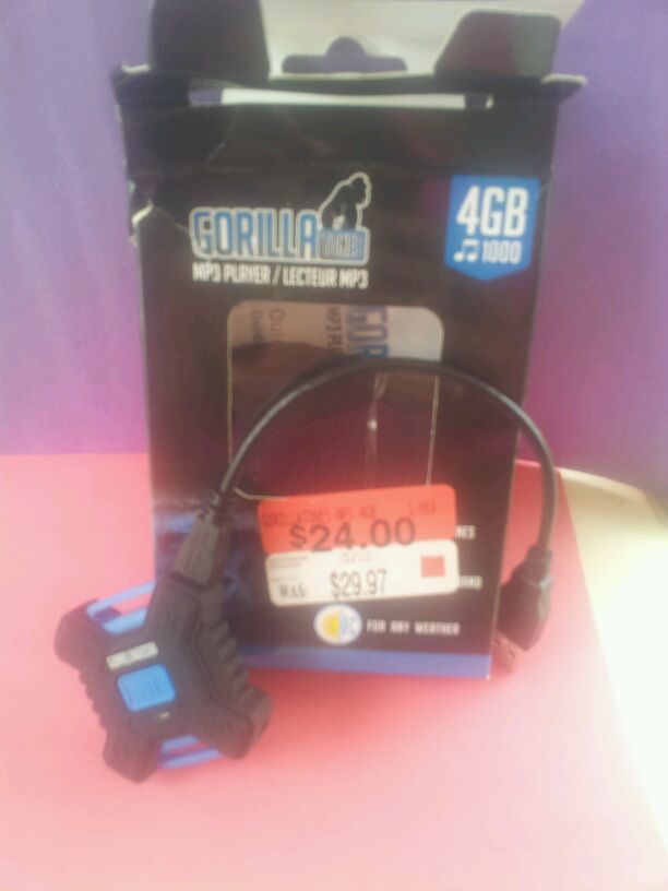 4GB Gorilla tones MP3 player with arm band