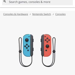 Nintendo Switch OLED Console Blue and Red Joy-Con