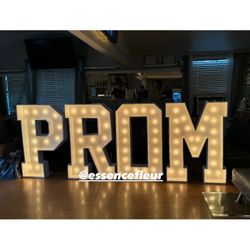 PROM Marquee Letters 