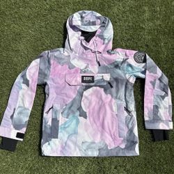 Dope Snow Blizzard PO Snow Jacket Women’s Pink/Grey/White Size XS