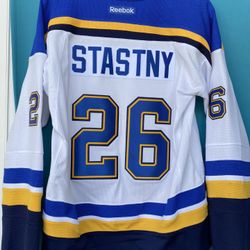 STL Blues NHL hockey Jersey, Reebok, Stastny