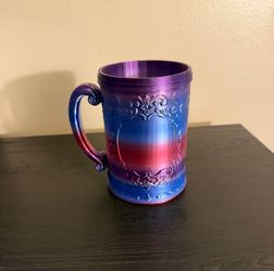 Rainbow Stein Can Holder - 3D Printed 12 oz Can Holder Mug, Ornate Fantasy Tankard