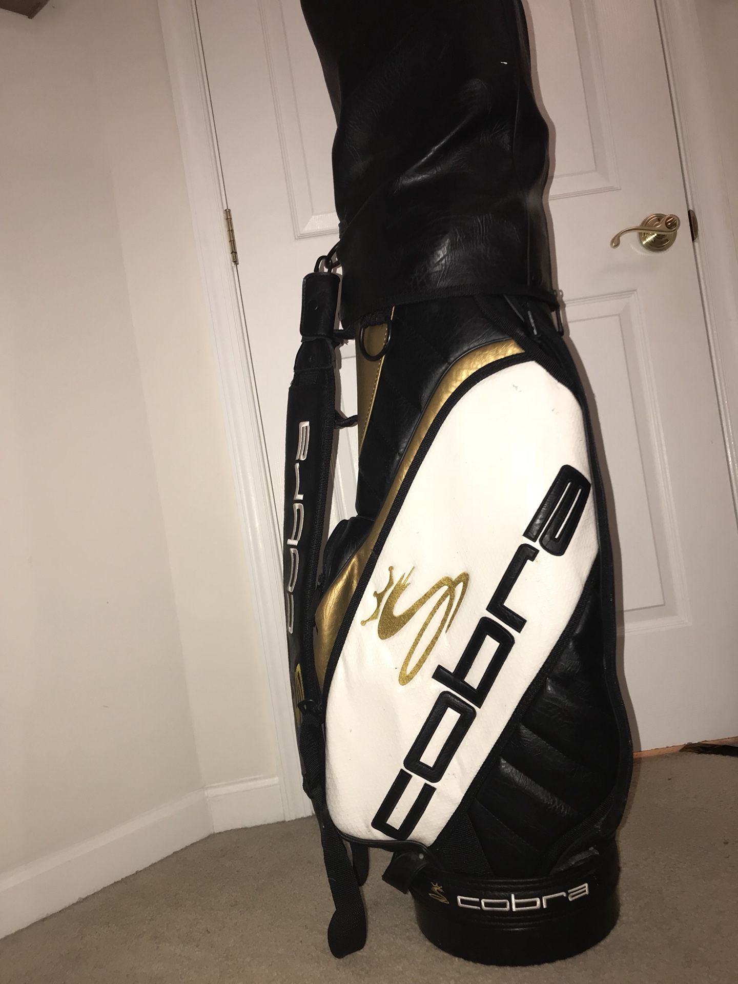 King cobra leather golf bag