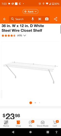 48" Wire Shelf With Supports