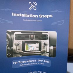 Toyota 4Runner 2014 To 2016 Car Stereo