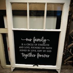 Our Family Antique Window ❤️❤️
