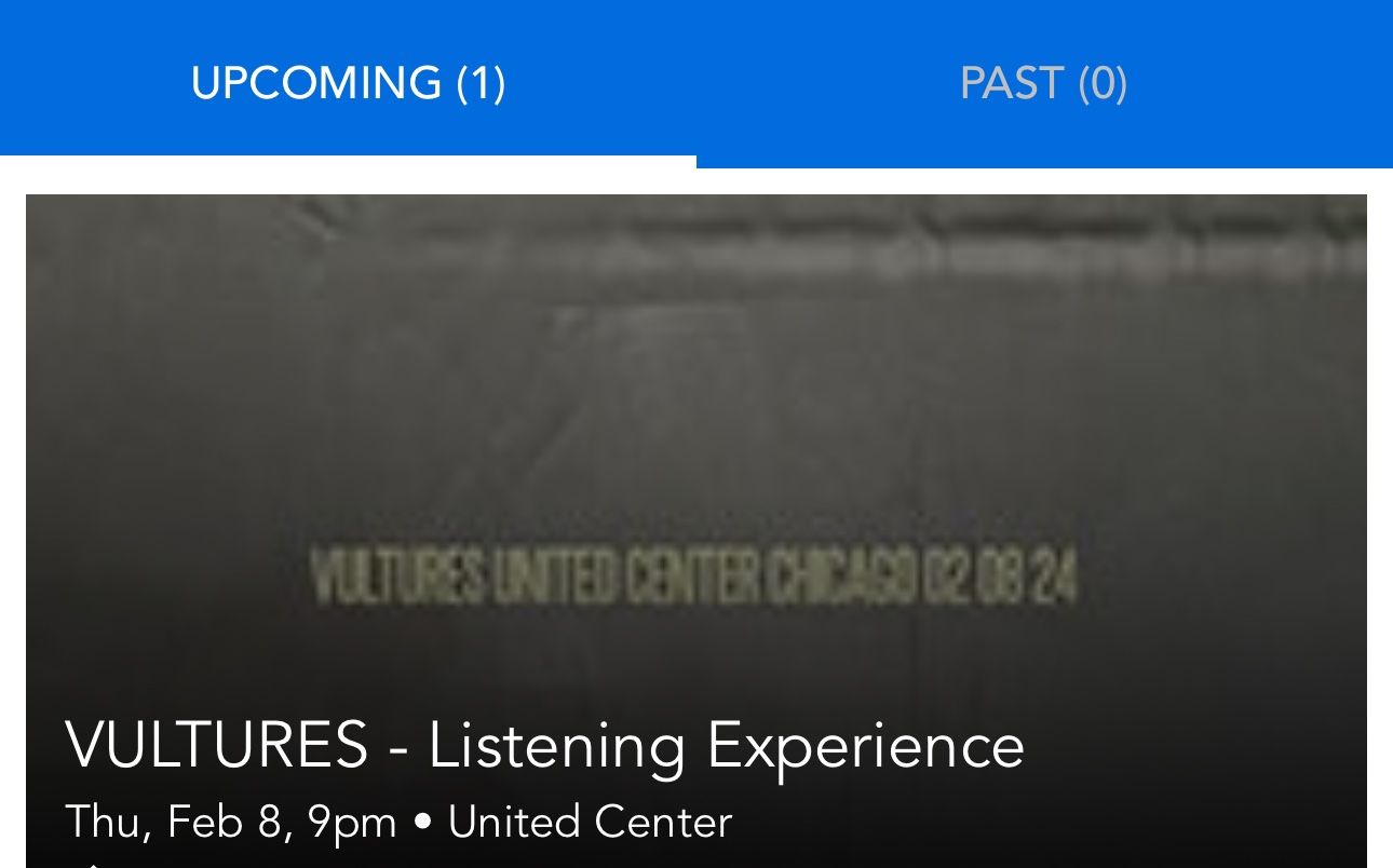 KANYE VULTURES LISTENING PARTY 2 TICKETS