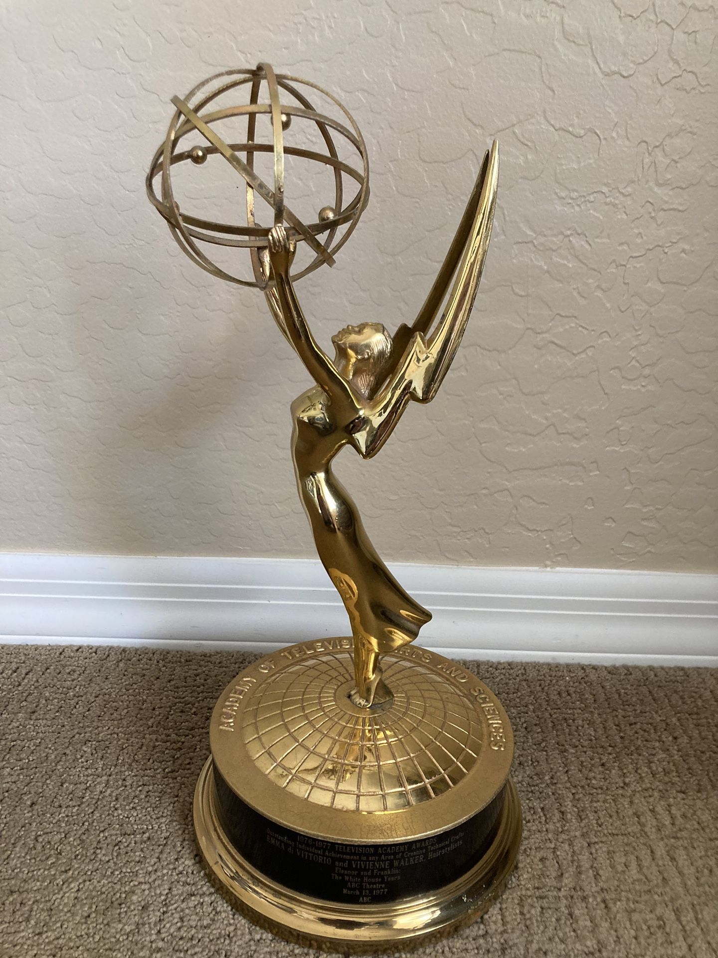 Authentic Emmy Award Trophy