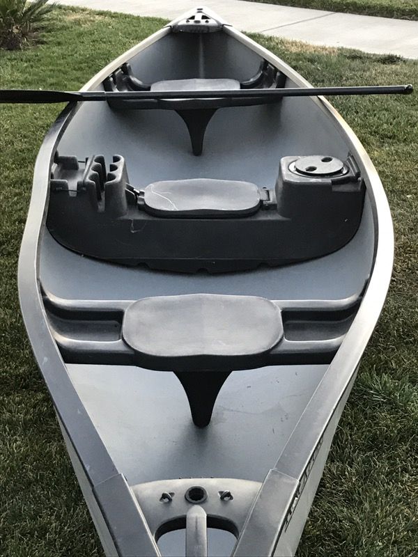 Old town Rockport canoe 14 ft. with paddle